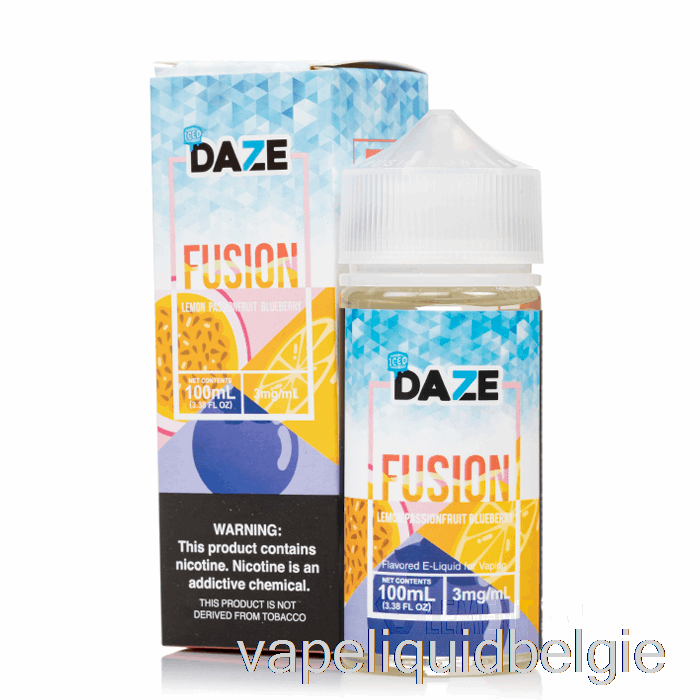 Vape Smaken Ijscitroen Passievrucht Bosbes - 7 Daze Fusion - 100ml 0mg